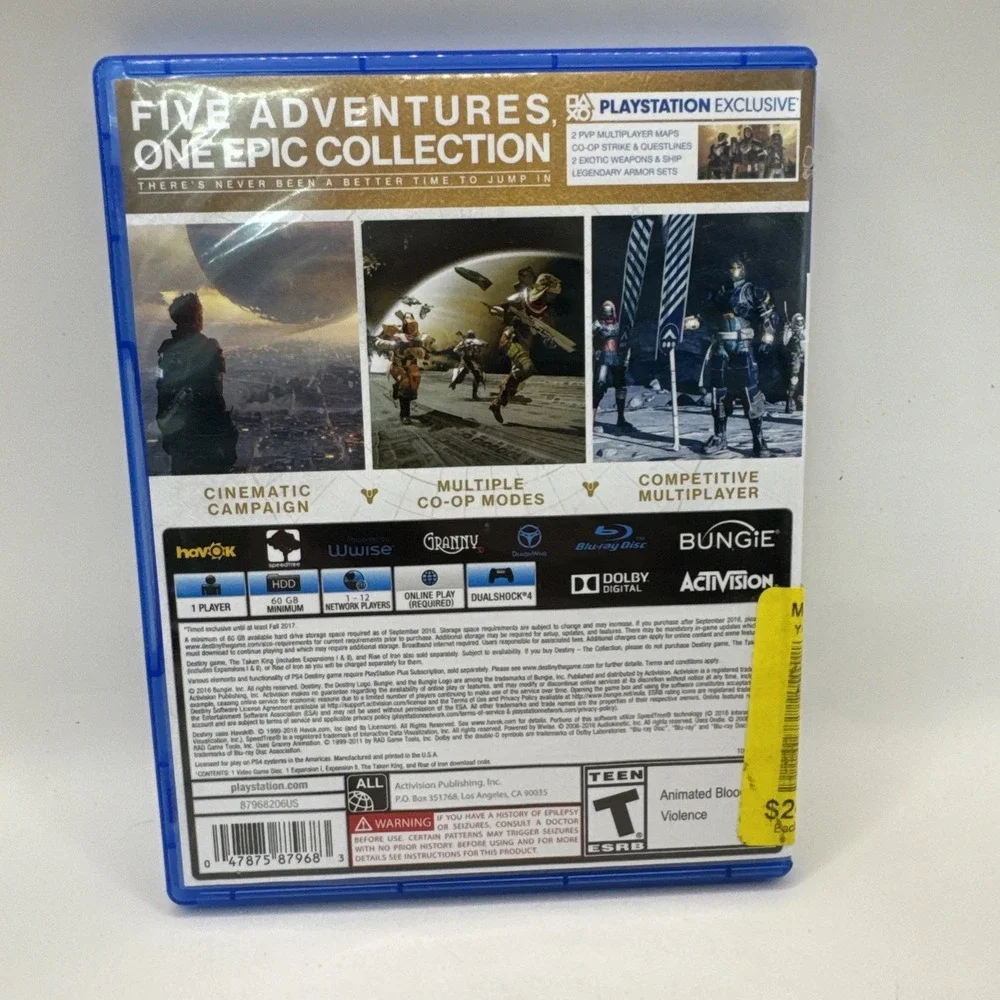 Destiny: The Collection (Sony PlayStation 4, 2016)
